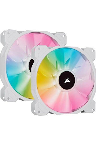 Corsair 140mm Sp140 Elite Co-9050139-Ww Ventilator carcasă RGB Alb Pachet de 2