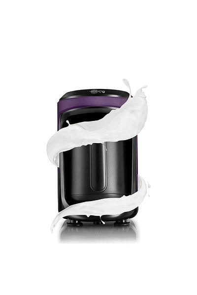 Karaca Grape Purple Memory Cubes Turkish Coffee Machine with Milk