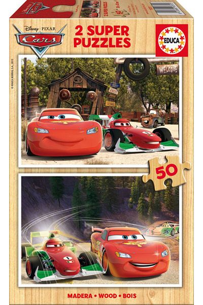 EDUCA Kids Puzzle Cars 2X50 Piece Puzzle