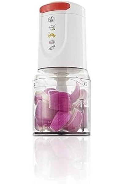 ALSAIF Electrical Vegetables Chopper And Mixing, It Operates At Two Speeds, 450w, White