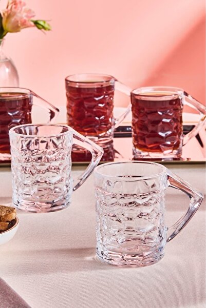 Karaca Defne Set of 6 Tea Glasses 195 ml