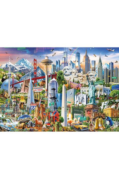 EDUCA Puzzle 1500 Pieces North American Symbols 17670