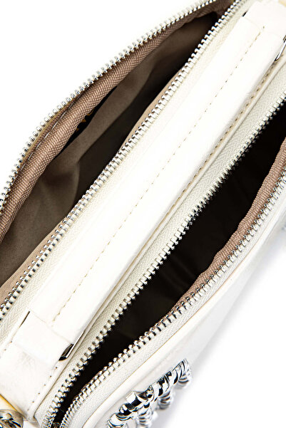 Tamer Tanca Women's Vegan White Shoulder Bag