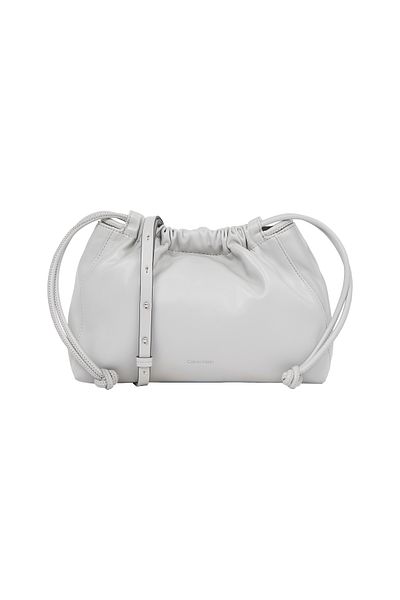 Calvin Klein Calvin Klein Gray Drawstring Crossbody Crossover Bag