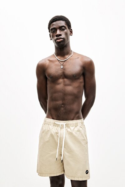 Pull & Bear STWD boyalı deniz şortu