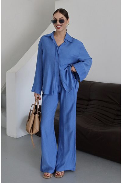Laluvia Set kimono albastru Beijing - 912059