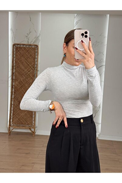 X-Young Μισό ζιβάγκο με μαζεμένο ώμο και πλαϊνό μέρος GRAY