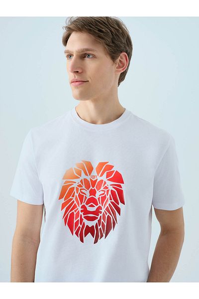 Loft Ανδρικό μπλουζάκι Regular Fit White Lf2039546