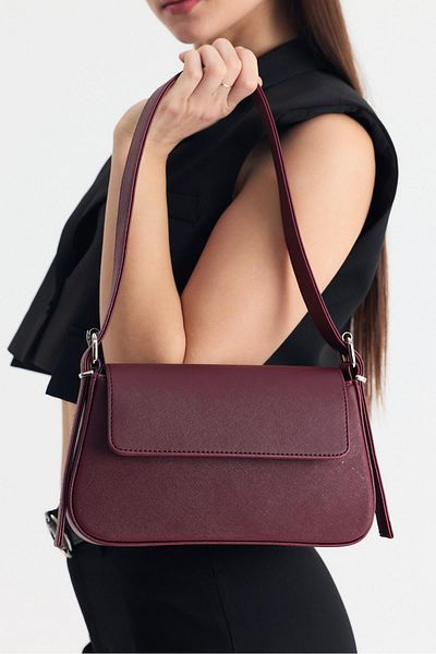Rays Claret Red Cover Detail Shoulder Bag 3005