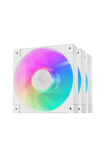 Deep Cool DeepCool FD12 fan set, RGB, 120mm, 2050 RPM, 3 pieces (White)