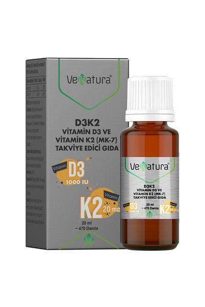 VeNatura D3K2 Menaquinon 7 Drops 20 ml