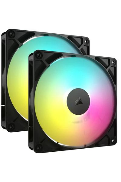Corsair Corsair iCUE LINK LX140-R Fans, 2x140mm, RGB (Black)