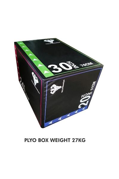 YALLA HomeGym 3 in 1 Soft Plyo Box Filled With Recycled Cotton, Plyometric Box, 27KG