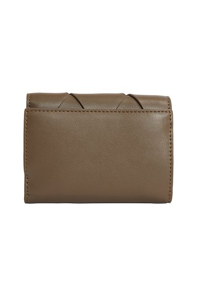 Calvin Klein Women Teak Woven Small Trifold Wallet