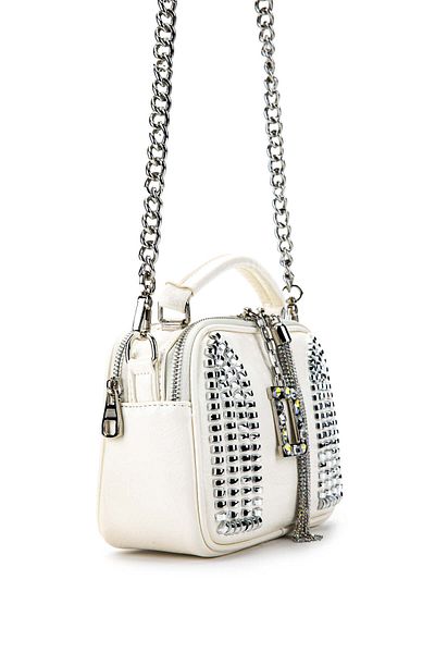 Tamer Tanca Women's Vegan White Shoulder Bag
