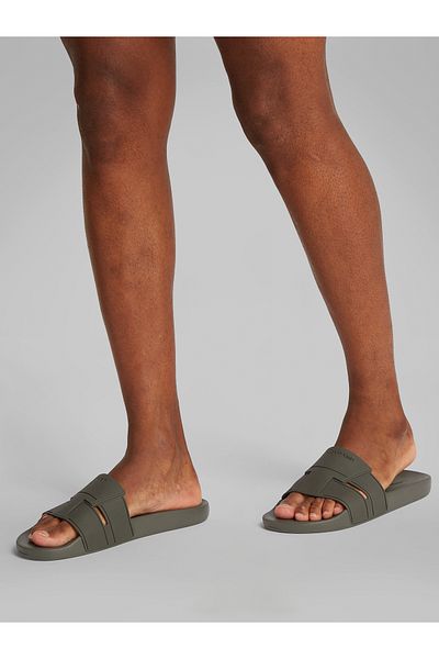 Calvin Klein Men Dark Olive Pool Sliders