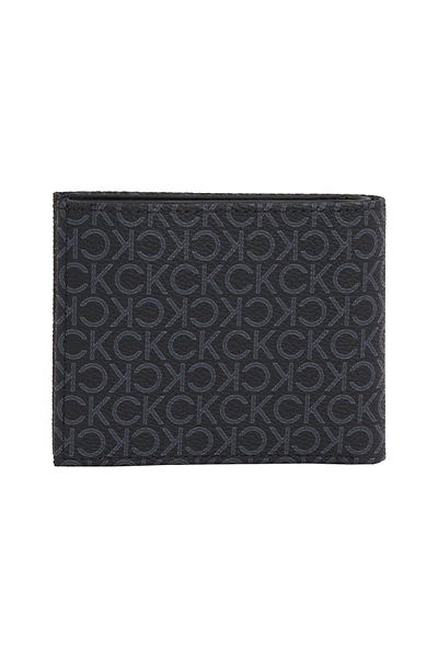 Calvin Klein Men Black Classic Mono Bifold Wallet