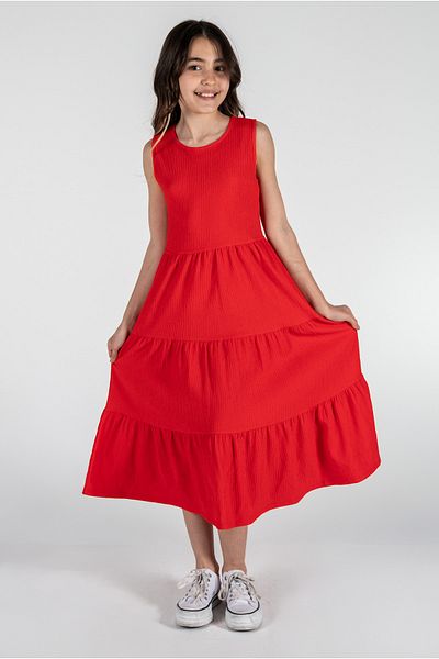 Kyron Girls' Wrapped Dress / with Different Color Options