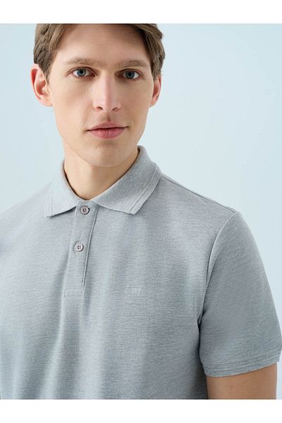 Loft Regular Fit Polo Gray Men's T-Shirt Lf 2035136