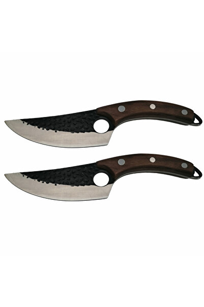 Depox Set două cuțite de măcelar IdeallStore, lucrate manual, Fine Cook, 27,5...