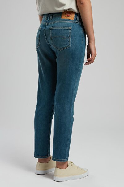 Lee Cooper Funny Kadın Jean Pantolon Copper Blue Mıd