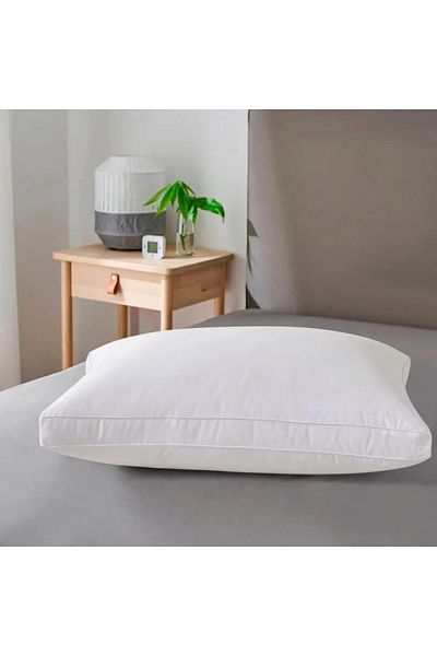 Gerenic 2 Hotel Pillows 100% Cotton 75 x 50 cm - White