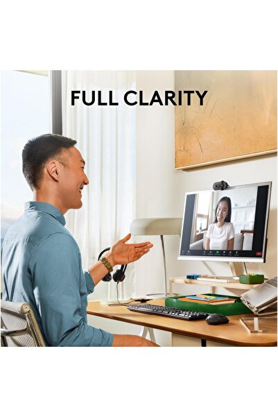 logitech Camera Web Logitech Brio 100, Full HD, Alb