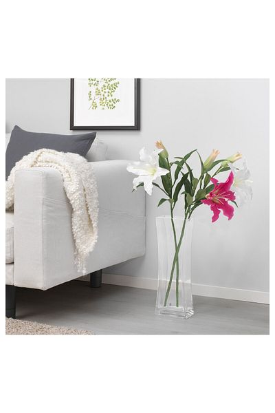 IKEA SMYCKA Artificial Lily Flower Pink 85 cm IKEA Bendable Stem, Realistic Look