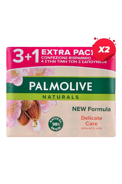 Palmolive X2 - PALMOLIVE SOAP 4BUCX90G DELICATE CARE