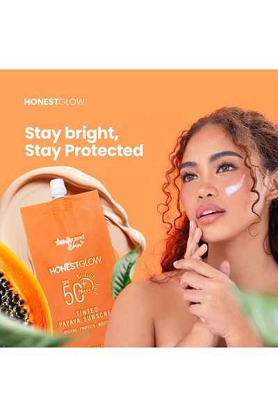 Honest glow Tinted Papaya Sunscreen