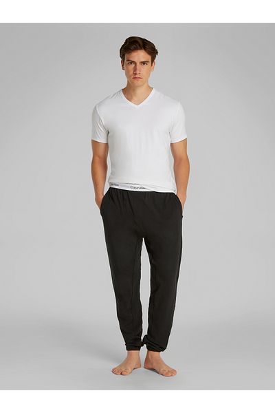 Calvin Klein Men White V Neck 3 Pack Short Sleeve T-Shirt