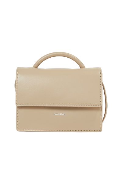 Calvin Klein Beige Linn Top Handle C Crossover Bag