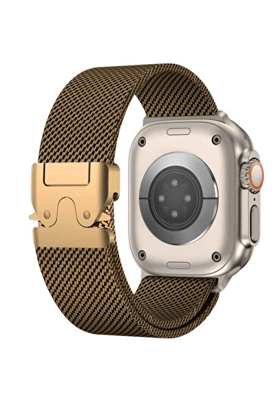 PSGT Natürel Titanyum Apple watch Ultra Band 42-44-45-49mm S10 46mm Milanese ...