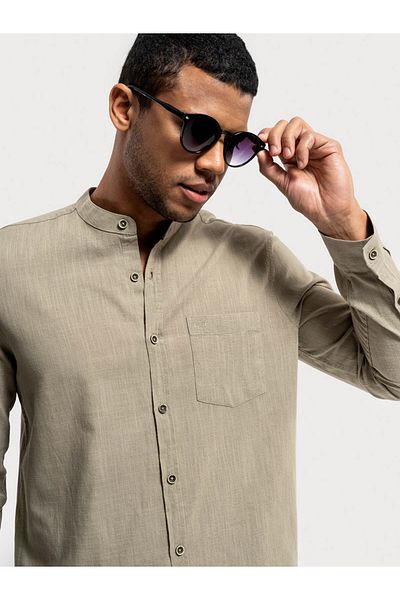 Loft Regular Fit Khaki Men's Shirt Lf 2014781