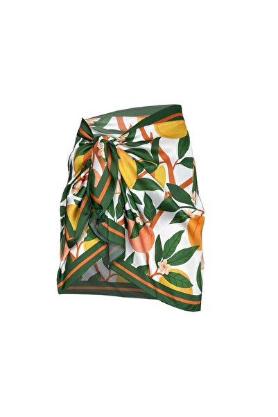 Bolder Coral Fruit Orange/Khaki Pareo (Does Not Show) 50*145 cm