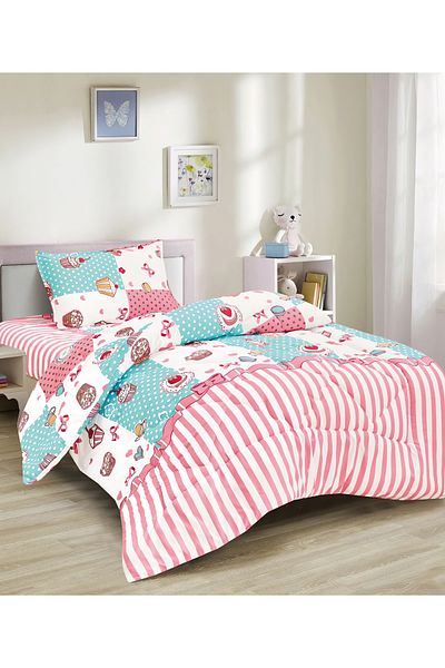 Generic 3 Piece Single Crib Bedding Set, Lightweight Comforter, Suitable for All Seasons G5