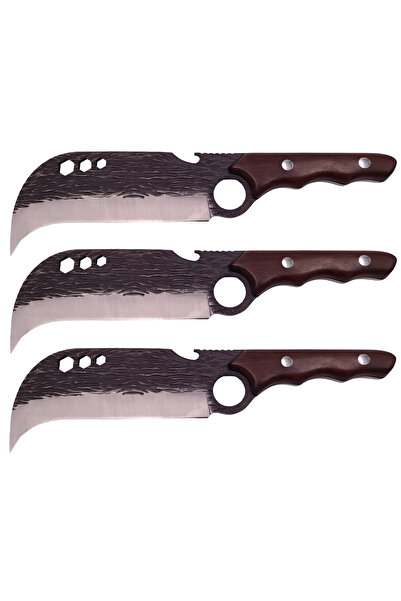 Depox Sada tří řeznických nožů IdeallStore, ručně vyrobené, Claw of Osaka, 27...