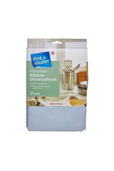 Flink Sauber Kitchen Cloth Microfiber All Surfaces 40x60 cm 2-pack