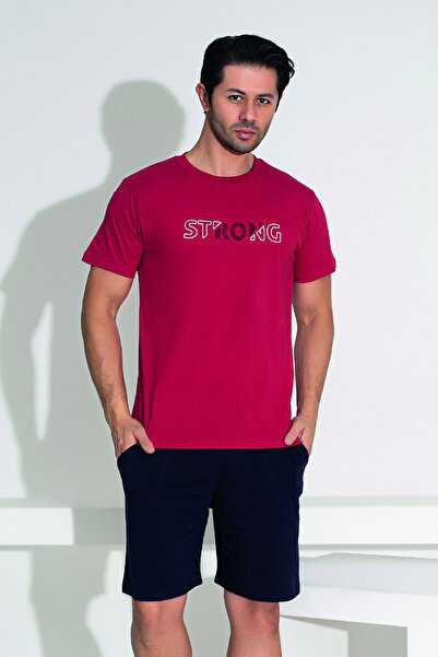 REMSA Чоловічий комплект шортів і футболки 25251 Червоний