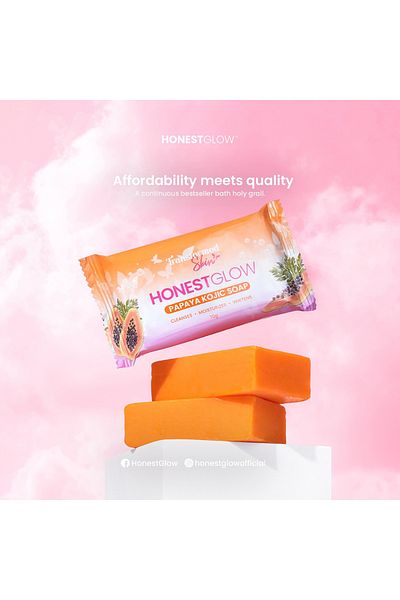 Honest Glow Kojic papaya soap