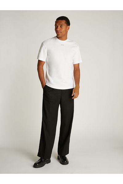 Calvin Klein Calvin Klein Men White Nano Logo Interlock Short Sleeve T-Shirt