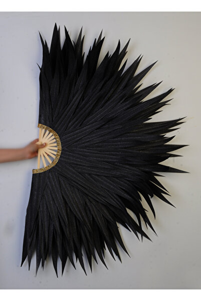 Asgard SAÇAKLI BÜYÜK BOY NEDİME YELPAZESİ / 8 ADET / ŞİLTE YELPAZE / KINA NİŞ...