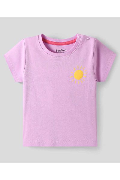 Bonfino Bonfino T-Shirt and Shorts Set with Heart Print (Pack of 2) - Multicolor