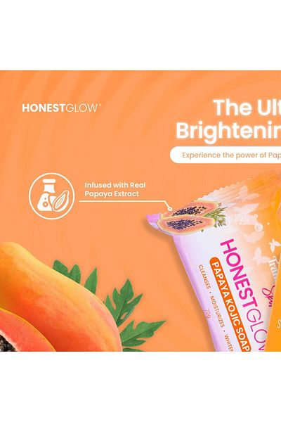 Honest Glow Kojic papaya soap