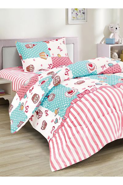 Generic 3 Piece Single Crib Bedding Set, Lightweight Comforter, Suitable for All Seasons G5