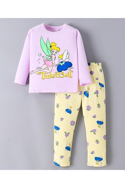 SAPS SAPS Fairy Printed Pajama Set - Purple & Yellow