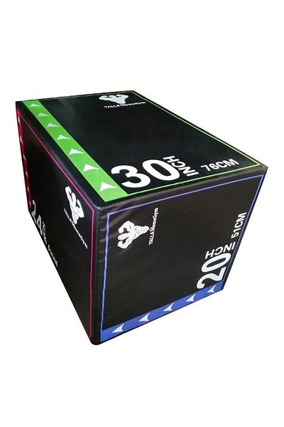 YALLA HomeGym 3 in 1 Soft Plyo Box Filled With Recycled Cotton, Plyometric Box, 27KG