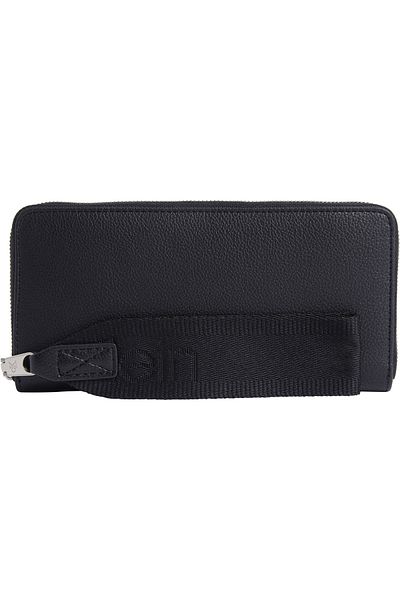 Calvin Klein Calvin Klein Women Natural Black Ultralight Md Zip Wallet
