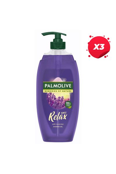 Palmolive X3 - PALMOLIVE SHOWER GEL PUMP 750ML RELAX