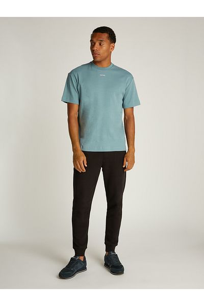 Calvin Klein Calvin Klein Men Blue Nano Logo Interlock Short Sleeve T-Shirt